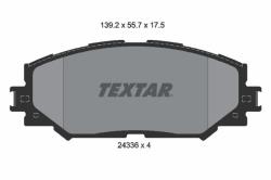 TEXTAR set placute frana, frana disc TEXTAR 2433601 (2433601)