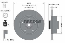 TEXTAR Disc frana TEXTAR PRO 92196003 (92196003)