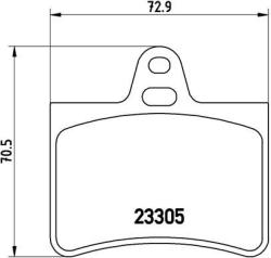 BREMBO set placute frana, frana disc BREMBO PRIME LINE P 61 073 (P 61 073)