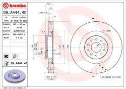 BREMBO Disc frana BREMBO PRIME LINE - UV Coated 09. A444.41 (09.A444.41)