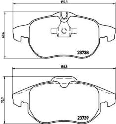 BREMBO set placute frana, frana disc BREMBO PRIME LINE P 59 043 (P 59 043)