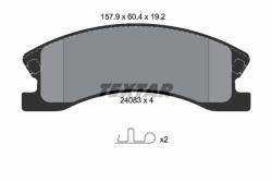 TEXTAR set placute frana, frana disc TEXTAR 2408301 (2408301)