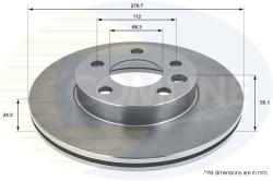 COMLINE Disc frana COMLINE ADC1421V - automobilus