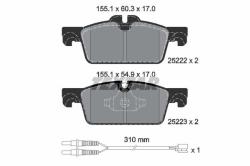 TEXTAR set placute frana, frana disc TEXTAR Q+ 2522201 (2522201)