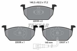 TEXTAR set placute frana, frana disc TEXTAR Q+ 2203501 (2203501)