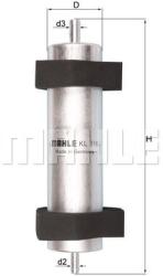 KNECHT filtru combustibil KNECHT KL 916 (KL 916)