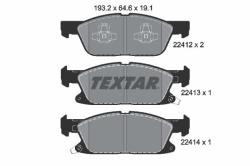 TEXTAR set placute frana, frana disc TEXTAR Q+ 2241201 (2241201)