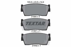 TEXTAR set placute frana, frana disc TEXTAR 2150001 (2150001)