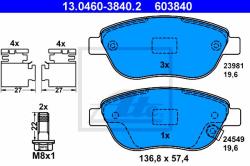 ATE set placute frana, frana disc ATE 13.0460-3840.2 (13.0460-3840.2)