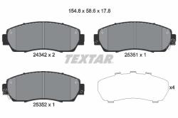 TEXTAR set placute frana, frana disc TEXTAR 2434201 (2434201)