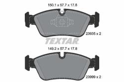 TEXTAR set placute frana, frana disc TEXTAR Q+ 2393501 (2393501)
