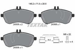 TEXTAR set placute frana, frana disc TEXTAR Q+ 2430601 (2430601)