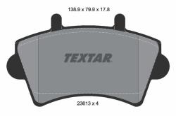 TEXTAR set placute frana, frana disc TEXTAR Q+ 2361301 (2361301)