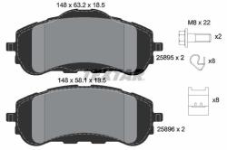 TEXTAR set placute frana, frana disc TEXTAR Q+ 2589501 (2589501)