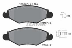 TEXTAR set placute frana, frana disc TEXTAR Q+ 2359703 (2359703)