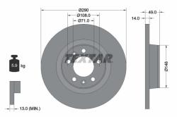 TEXTAR Disc frana TEXTAR 92157100 (92157100) - automobilus