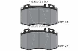 TEXTAR set placute frana, frana disc TEXTAR Q+ 2327102 (2327102)