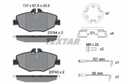 TEXTAR set placute frana, frana disc TEXTAR Q+ 2374303 (2374303)