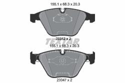 TEXTAR set placute frana, frana disc TEXTAR 2331207 (2331207)
