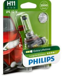 Philips Bec incandescent PHILIPS Extra Lifetime H11 12V 123LE62LCOB1 (12362LLECOB1)