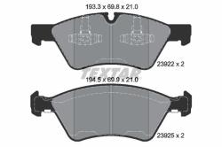 TEXTAR set placute frana, frana disc TEXTAR Q+ 2392201 (2392201)