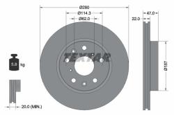 TEXTAR Disc frana TEXTAR 92156600 (92156600) - automobilus