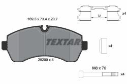 TEXTAR set placute frana, frana disc TEXTAR Q+ 2920002 (2920002)