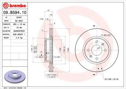 BREMBO Disc frana BREMBO PRIME LINE 09. B594.10 (09.B594.10)