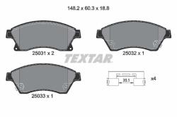 TEXTAR set placute frana, frana disc TEXTAR Q+ 2503101 (2503101)