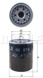 KNECHT Filtru ulei KNECHT OC 274 (OC 274) - automobilus