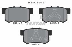 TEXTAR set placute frana, frana disc TEXTAR 2423101 (2423101)
