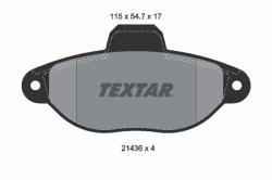 TEXTAR set placute frana, frana disc TEXTAR Q+ 2143602 (2143602)