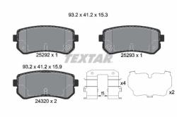TEXTAR set placute frana, frana disc TEXTAR Q+ 2529201 (2529201)
