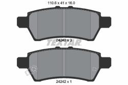 TEXTAR set placute frana, frana disc TEXTAR 2424001 (2424001)