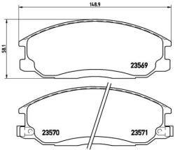 BREMBO set placute frana, frana disc BREMBO P 30 013 - automobilus