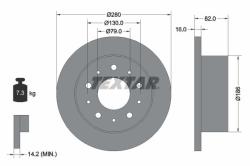 TEXTAR Disc frana TEXTAR PRO 92116203 (92116203)