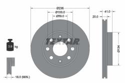 TEXTAR Disc frana TEXTAR PRO 92133403 (92133403)