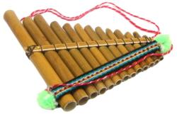  Nai cu 13 Tuburi din Bambus - Unealta Samanica - 13-15 x 12 cm