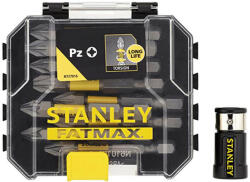 STANLEY SFM 10 részes 50mm Torsion PZ bit készlet + mágneses csavarrögzítő (STA88565-XJ) - megatool