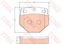 TRW set placute frana, frana disc TRW GDB5087 - automobilus