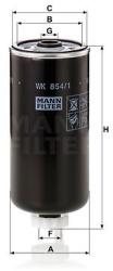 Mann-filter filtru combustibil MANN-FILTER WK 854/1 (WK 854/1) - automobilus