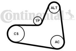 Continental Ctam Set curea transmisie cu caneluri CONTINENTAL CTAM 6PK1045K2 (6PK1045K2) - automobilus