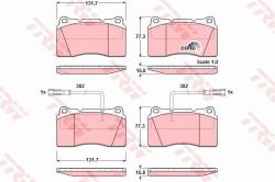 TRW set placute frana, frana disc TRW GDB1363 - automobilus