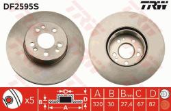 TRW Disc frana TRW SINGLE DF2595S (DF2595S)