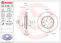 BREMBO Disc frana BREMBO 09.5196. 11 - automobilus