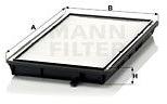 Mann-filter Filtru, aer habitaclu MANN-FILTER CU 2835 (CU 2835)