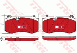 TRW set placute frana, frana disc TRW GDB1733DTE - automobilus