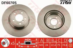 TRW Disc frana TRW DF6070S - automobilus
