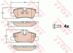 TRW set placute frana, frana disc TRW GDB2088 - automobilus