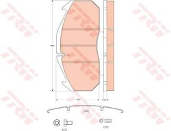 TRW set placute frana, frana disc TRW GDB5065 (GDB5065) - automobilus